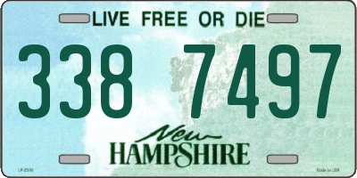 NH license plate 3387497