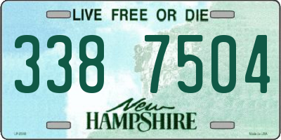 NH license plate 3387504