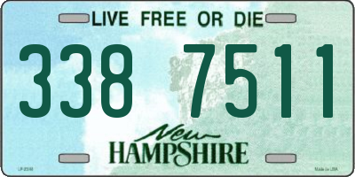 NH license plate 3387511