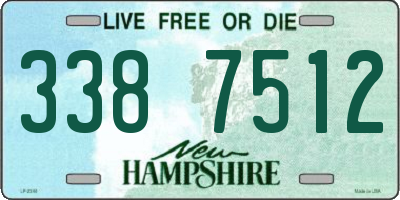 NH license plate 3387512