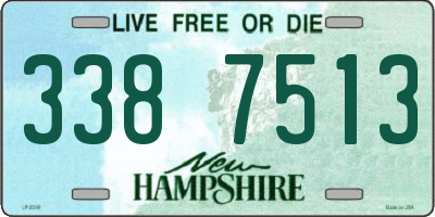 NH license plate 3387513