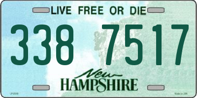 NH license plate 3387517