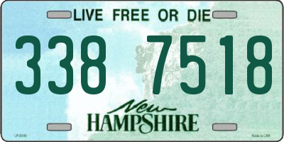 NH license plate 3387518