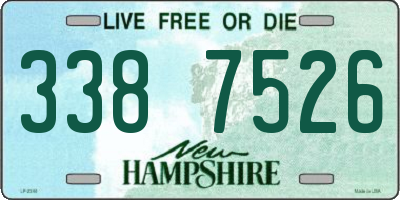 NH license plate 3387526