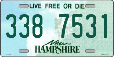 NH license plate 3387531