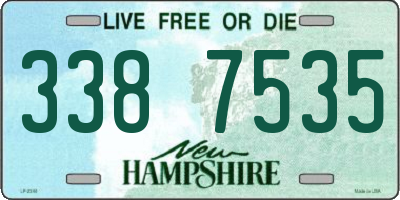 NH license plate 3387535
