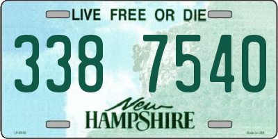 NH license plate 3387540