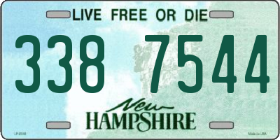 NH license plate 3387544