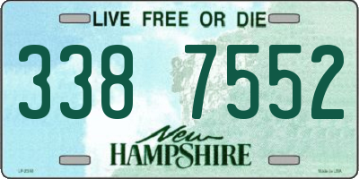 NH license plate 3387552