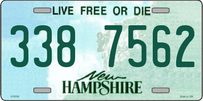 NH license plate 3387562