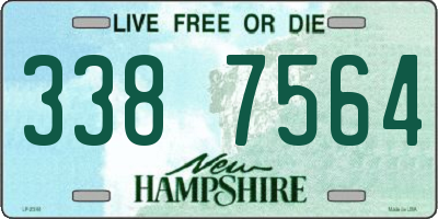 NH license plate 3387564