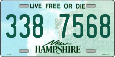 NH license plate 3387568