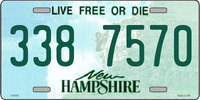 NH license plate 3387570