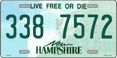 NH license plate 3387572
