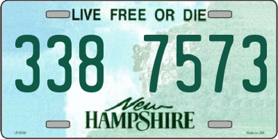 NH license plate 3387573