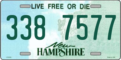 NH license plate 3387577