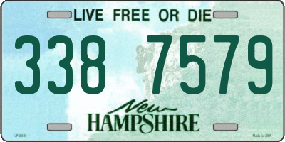 NH license plate 3387579