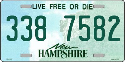 NH license plate 3387582