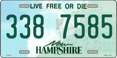 NH license plate 3387585
