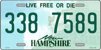 NH license plate 3387589