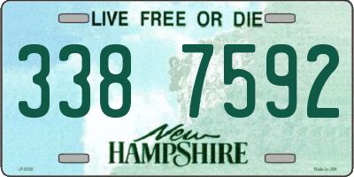 NH license plate 3387592