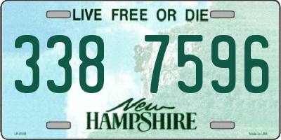 NH license plate 3387596