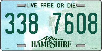 NH license plate 3387608