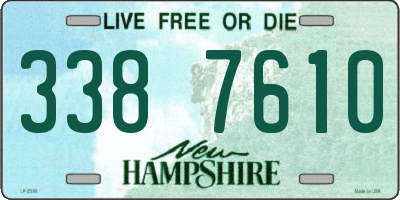 NH license plate 3387610