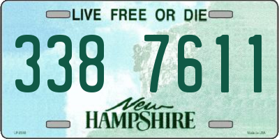 NH license plate 3387611