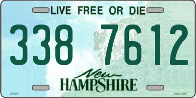 NH license plate 3387612