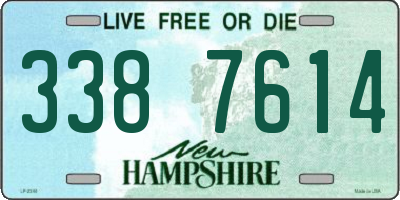NH license plate 3387614
