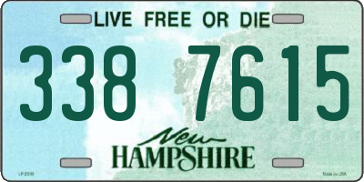 NH license plate 3387615