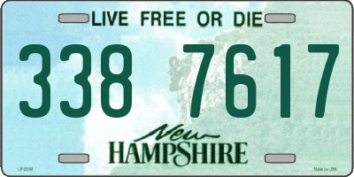 NH license plate 3387617