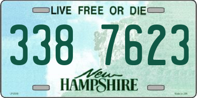 NH license plate 3387623