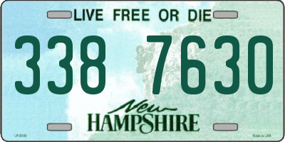 NH license plate 3387630