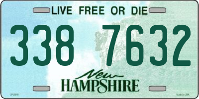 NH license plate 3387632