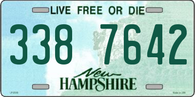 NH license plate 3387642