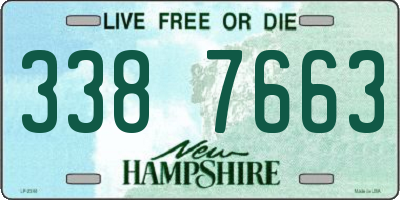 NH license plate 3387663