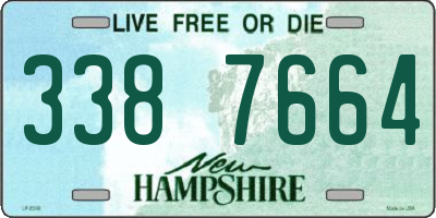 NH license plate 3387664