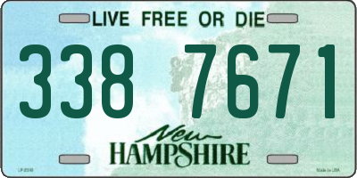 NH license plate 3387671