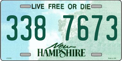 NH license plate 3387673