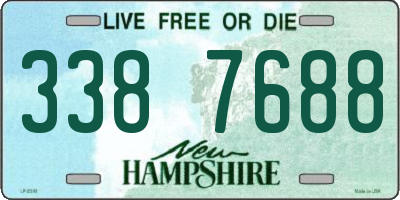 NH license plate 3387688