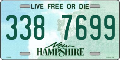 NH license plate 3387699