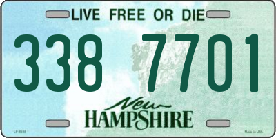 NH license plate 3387701