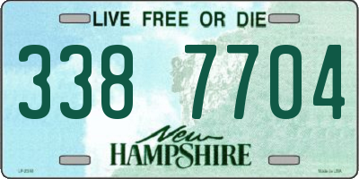 NH license plate 3387704