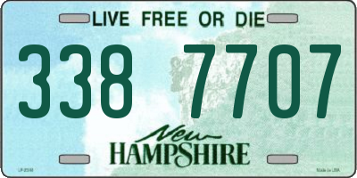 NH license plate 3387707