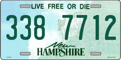 NH license plate 3387712