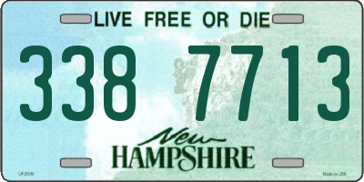 NH license plate 3387713