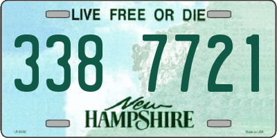 NH license plate 3387721