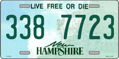 NH license plate 3387723